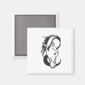 Horse portrait, magneet (Voorkant / Achterkant)