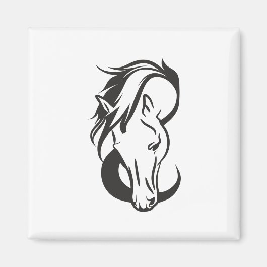 Horse portrait, magneet (Voorkant)