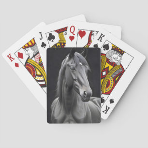 Horse Portrait Majestic Natuur Life Art Poster Pokerkaarten
