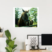 Horse Portrait Poster (Thuiskantoor)