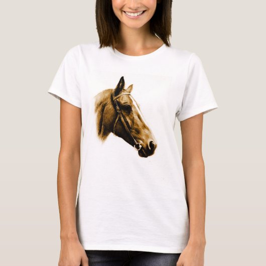 Horse Portrait T-shirt (Voorkant)
