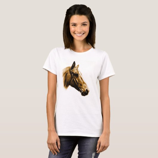 Horse Portrait T-shirt (Voorkant volledig)