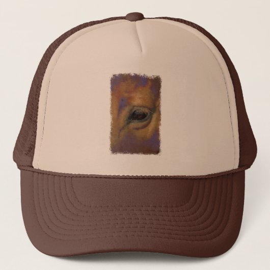 Horse Portrait Trucker Pet (Voorkant)