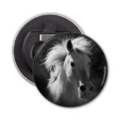 Horse Portrait V Button Flesopener (Voorkant)