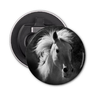 Horse Portrait V Button Flesopener