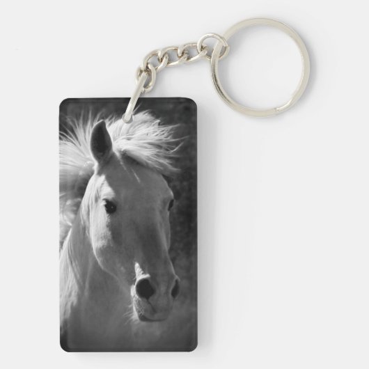 Horse Portrait V Sleutelhanger (achterkant)