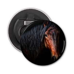 Horse Portrait VII Button Flesopener