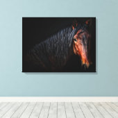 Horse Portrait VII Canvas Afdruk (Insitu (Houten vloer))