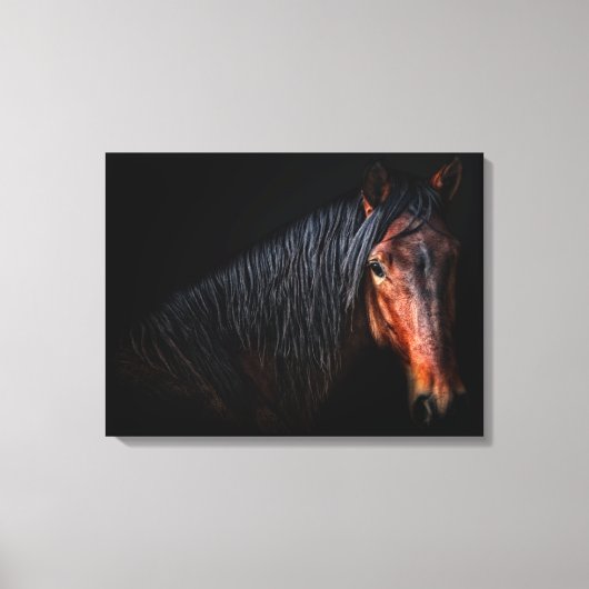 Horse Portrait VII Canvas Afdruk (Voorkant)