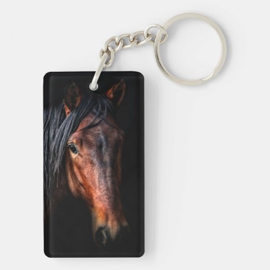 Horse Portrait VII Sleutelhanger (achterkant)