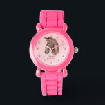 Horse portret pony meisjes kijken naar kinderen horloge<br><div class="desc">Paardenportret cowgirl equestrian gepersonaliseerde naam kinder watch,  paardenliefhebbers gift,  cadeau voor meisjes</div>