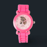 Horse portret pony meisjes kijken naar kinderen horloge<br><div class="desc">Paardenportret cowgirl equestrian gepersonaliseerde naam kinder watch,  paardenliefhebbers gift,  cadeau voor meisjes</div>