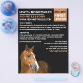 Horse Portret, Riding Instructor, Academie Flyer (Enkel)
