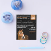 Horse Portret, Riding Instructor, Academie Flyer (Enkel)