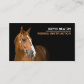 Horse Portret, Riding Instructor, Academie Visitekaartje (Voorkant)