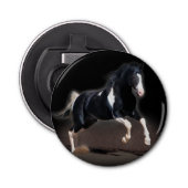 Horse portret VIII Button Flesopener (Voorkant)