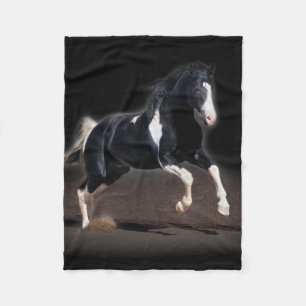 Horse portret VIII Fleece Deken