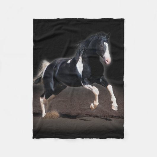 Horse portret VIII Fleece Deken (Voorkant)