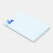 Horse Post it Notes - blauw (Schuin)