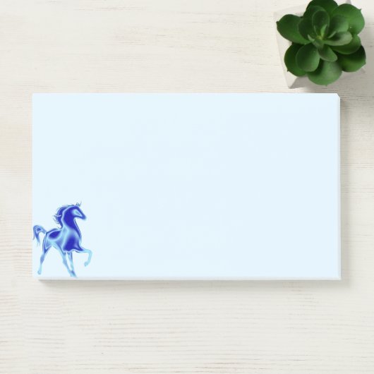 Horse Post it Notes - blauw (Kantoor)