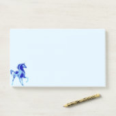 Horse Post it Notes - blauw (Op bureau)