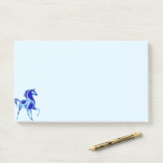 Horse Post it Notes - blauw (Op bureau)
