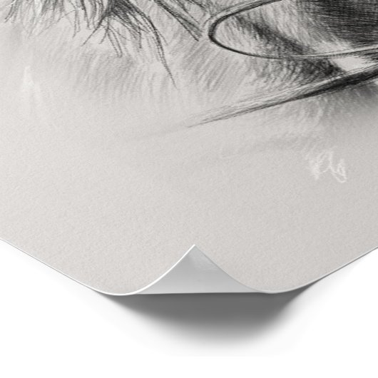 Horse Poster: Majestic Power op het display Poster (Hoek)