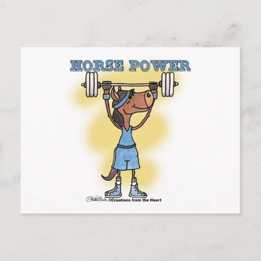 Horse Power Briefkaart (Voorkant)