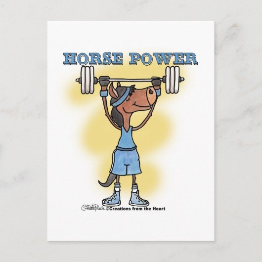 Horse Power Briefkaart (Voorkant)