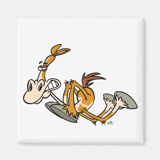Horse Power cartoon magnet (Voorkant)