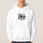 Horse Power Mannen Hoodie (Voorkant)