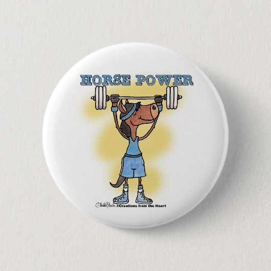 Horse Power Ronde Button 5,7 Cm (Voorkant)