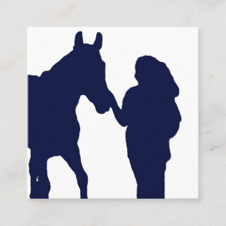 Horse Professional Business Card Vierkante Visitekaartje