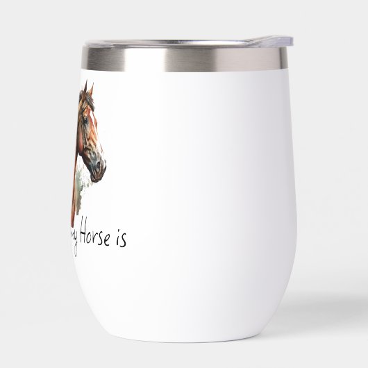 Horse Quote Waterverf Aangepaste foto rijden (Links)