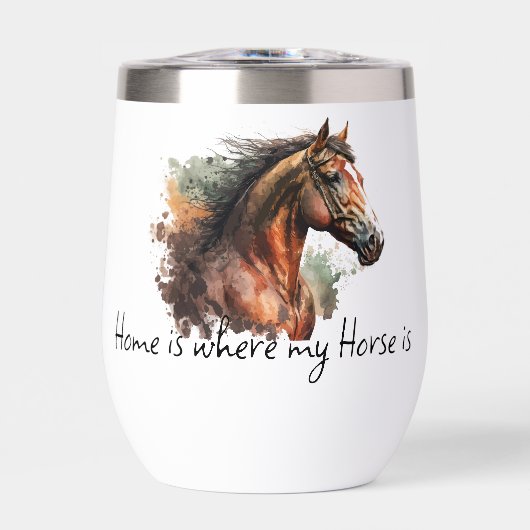 Horse Quote Waterverf Aangepaste foto rijden (Voorkant)