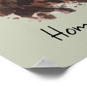 Horse Quote Waterverf Paardrijden Poster (Hoek)