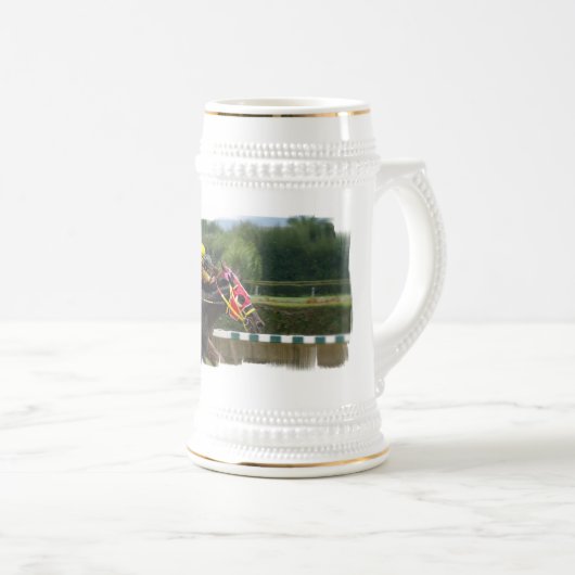 Horse Race Finish Beer Stein Bierpul (Voorkant rechts)