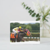 Horse Race Finish Briefkaart (Staand voorkant)