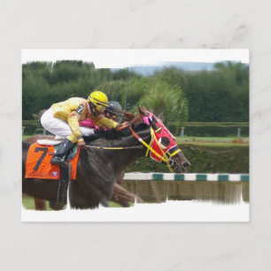 Horse Race Finish Briefkaart