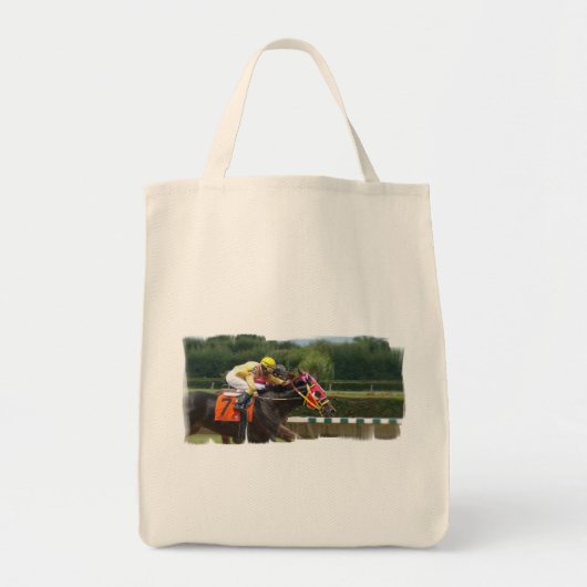 Horse Race Finish Grocery Canvas tas (Voorkant)