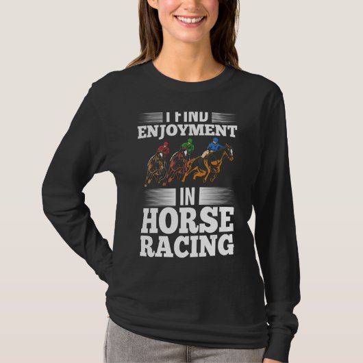 Horse Race Horse Race Racing T-shirt (Voorkant)