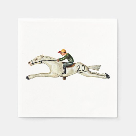 HORSE RACE PARTY PAPER NAPKIN SERVET (Voorkant)