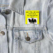 HORSE racegrap Vierkante Button 5,1 Cm (In situ)