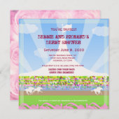 Horse Racetrack Jack & Jill Shower Party - Kaart (Voorkant / Achterkant)