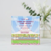 Horse Racetrack Jack & Jill Shower Party - Kaart (Staand voorkant)