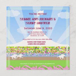 Horse Racetrack Jack & Jill Shower Party - Kaart