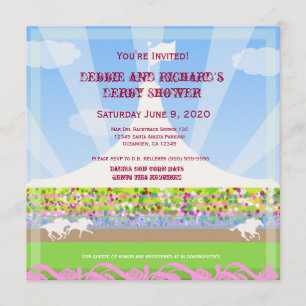 Horse Racetrack Jack & Jill Shower Party - Kaart