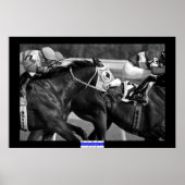 Horse Racing 002 B&W Mowat SpPh Poster (Voorkant)