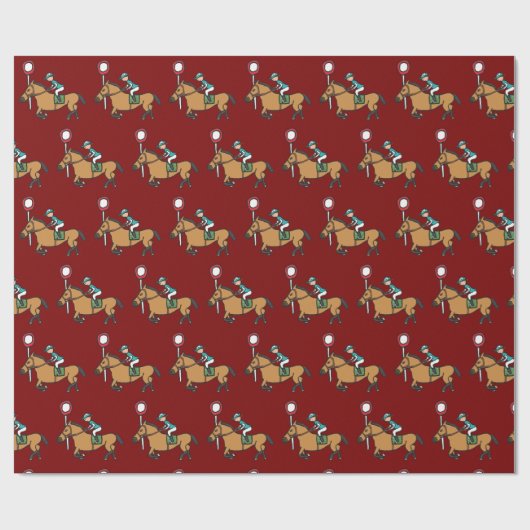 Horse Racing Cadeaupapier (Vlak)