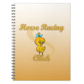 Horse Racing Chick Notitieboek (Voorkant)